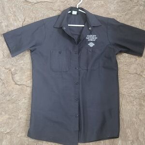 Harley Davidson button up short sleeve